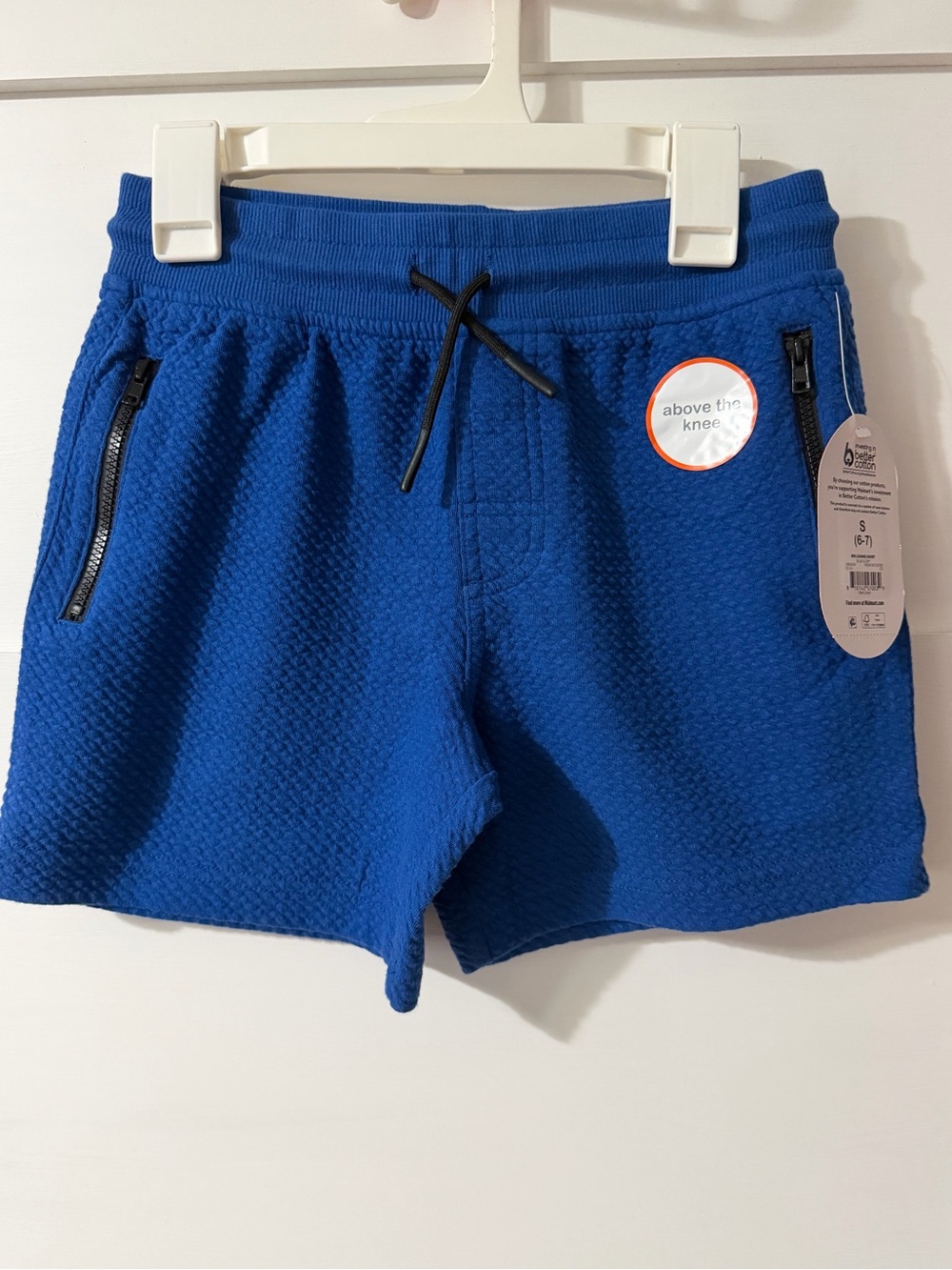 Blue Knit Textured Boys’ Shorts